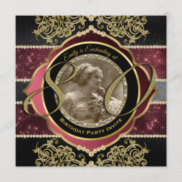 80e Verjaardag Achttigste Gouden Ruby Pareltjes Fo Kaart