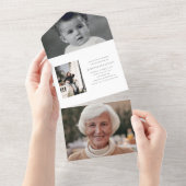 80e verjaardag all in one uitnodiging (Afscheurbaar)