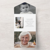 80e verjaardag all in one uitnodiging (Binnen)