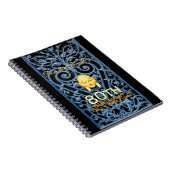 80e verjaardag Art Deco Custom Guest B Notitieboek (Rechterzijde)