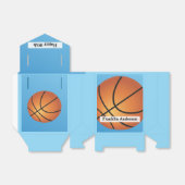 80e verjaardag 🏀 Basketbal Afbeelding Monogram Bedankdoosjes (Uitgevouwen)