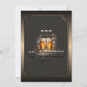 80e verjaardag BBQ-bieren Party uitnodiging (Achterkant)