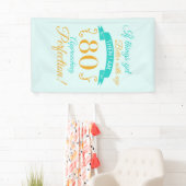 80e verjaardag beter met leeftijd spandoek (Insitu)