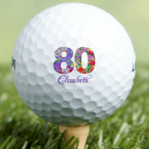 80e verjaardag Bloemen kleurrijke 80 jaar naam