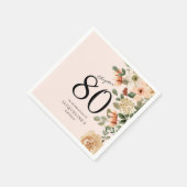 80e verjaardag  Bloemen Servet (Hoek)