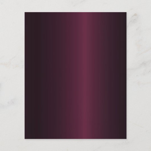 80e verjaardag Bourgondië gouden uitnodiging (Achterkant)