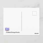 80e verjaardag Briefkaart voor mozaïekkunst (Achterkant)