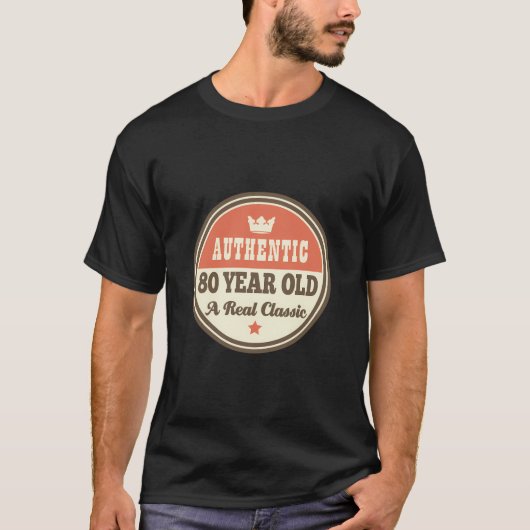 80e verjaardag cadeau grappig 80 jaar oud t-shirt (Voorkant)