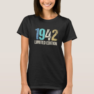 80e Verjaardag Dames Mannen 80 Jaar 1942 15 T-shirt