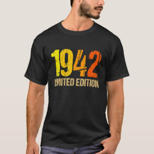80e Verjaardag Dames Mannen 80 Jaar 1942 4 T-shirt