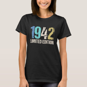 80e Verjaardag Dames Mannen 80 Jaar 1942 6 T-shirt