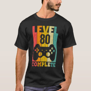 80e verjaardag Dames Mannen Niveau 80 jaar 1942 T-shirt