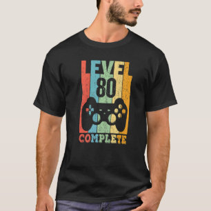 80e verjaardag Dames Mannen Niveau 80 jaar 1942 T-shirt