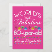 80e verjaardag De meest verbluffende kleurrijke Pa Kaart (Voorkant)
