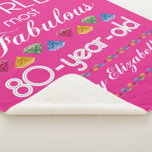 80e verjaardag De meest verbluffende kleurrijke Pa Sherpa Deken (3/4)