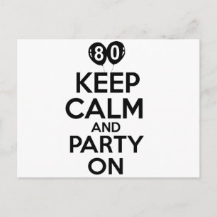 80e verjaardag design briefkaart