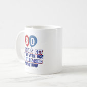 80e verjaardag design koffiemok (Voorkant links)