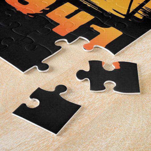 80e verjaardag Dinosaur 80 jaar oud Legpuzzel (Zijkant)