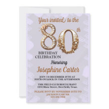 80e verjaardag Elegant feest