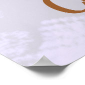 80e verjaardag Elegant feest Poster (Hoek)