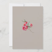 80e verjaardag Elegant Holly en Berry Botanical Kaart (Achterkant)