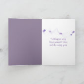 80e verjaardag en lelie van de vallei kaart (Binnen)