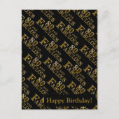 80e verjaardag feestdagenkaart (Voorkant)