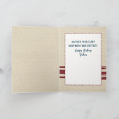 80e verjaardag Fine Wine Fun Male Cartoon Modern Kaart (Binnen)