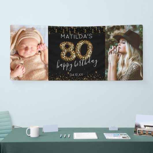80e verjaardag foto banner (Beurs)