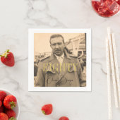 80e verjaardag foto mannelijke moderne verjaardag servet (Insitu)