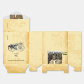 80e verjaardag 🎉 Foto Monogram Bedankdoosjes (Ongevouwen)