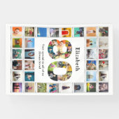 80e verjaardag foto template spandoek (Horizontaal)