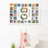 80e verjaardag foto template spandoek (Insitu)