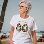 80e verjaardag fotocollage Elegant en tijdloos T-shirt<br><div class="desc">Zoals het gezegde zegt: "Het leven begint bij 80." En wat is een betere manier om deze ongelofelijke reis te herdenken dan met een uniek T-shirt dat echt een leven lang herinneringen vastlegt! Een oprecht en visueel prachtig eerbetoon aan het opmerkelijke leven. Van gekoesterde jeugdmomenten tot onvergetelijke mijlpalen, elke foto...</div>