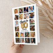 80e verjaardag Fotocollage Kaart