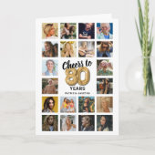 80e verjaardag Fotocollage Kaart (Voorkant)