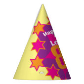 80e verjaardag gepersonaliseerde foto ster naam pe feesthoedjes (Links)