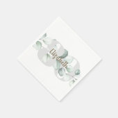 80e verjaardag gepersonaliseerde servetten (Hoek)