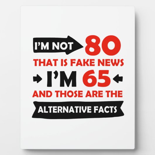 80e verjaardag geschenken fotoplaat (Voorkant)