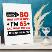 80e verjaardag geschenken fotoplaat (Zijkant)