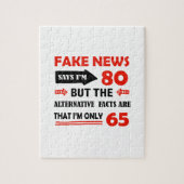 80e verjaardag geschenken legpuzzel (Verticaal)