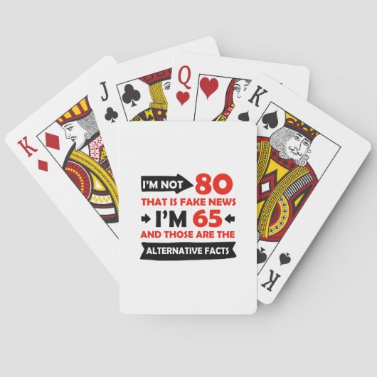80e verjaardag geschenken pokerkaarten (Achterkant)