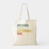 80e verjaardag Geweldige sinds september 1942 80 j Tote Bag (Achterkant)