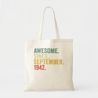 80e verjaardag Geweldige sinds september 1942 80 j Tote Bag