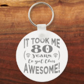 80e verjaardag Geweldige Sleutelhanger (Voorkant)