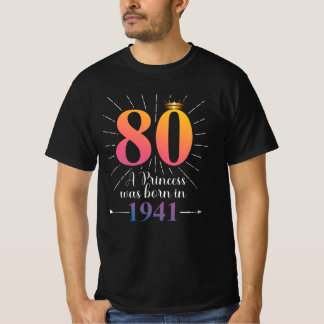 80e verjaardag Gift 80 jaar T-shirt