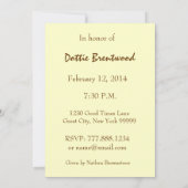 80e verjaardag GOLD Roos Square W1103 Kaart (Achterkant)