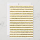 80e verjaardag - Gold White Kaart (Achterkant)