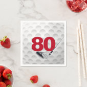 80e verjaardag Golfbal Servet (Insitu)