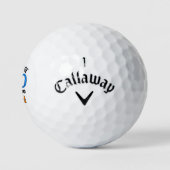 80e verjaardag golfcadeau - Voor vader in de wet Golfballen (Logo)